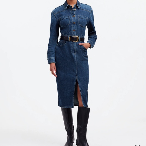 Madewell Dresses & Skirts - Denim Long-Sleeve Dress